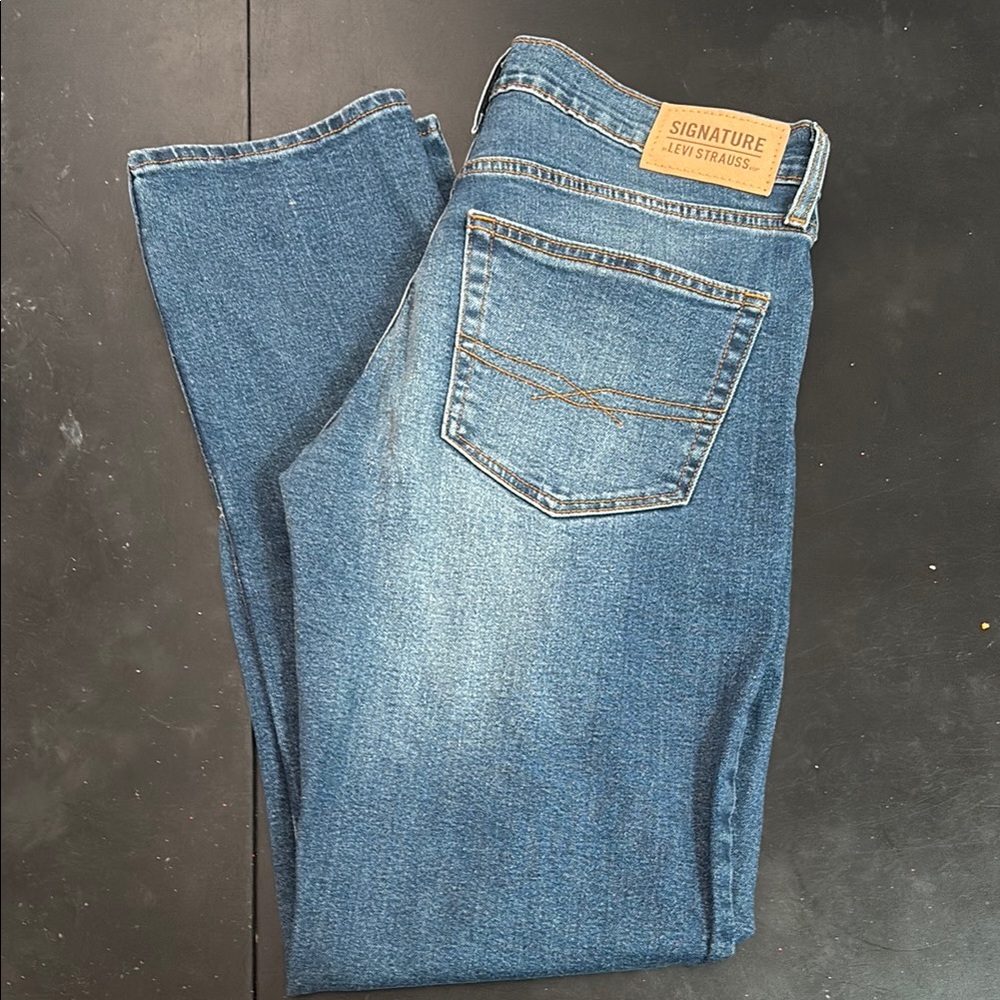 Signature by Levi Strauss Men's Blue Jeans